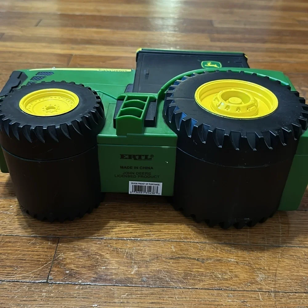 John Deere Green ERTL Toy Tractor/Car Storage